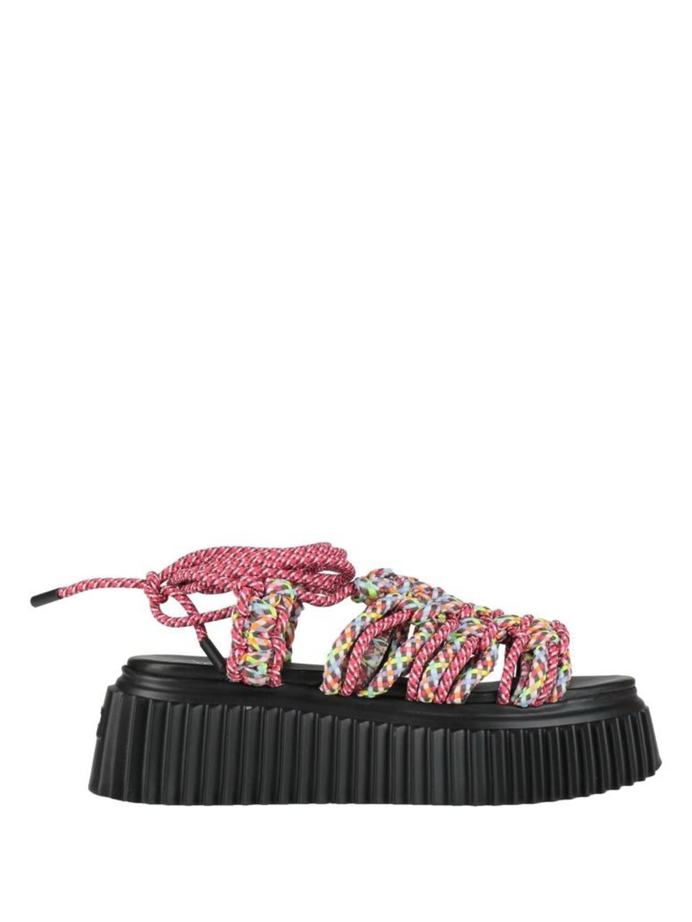 AGL Attilio Giusti Leombruni platform rope multicolor vortex sandal EU 39 Italy